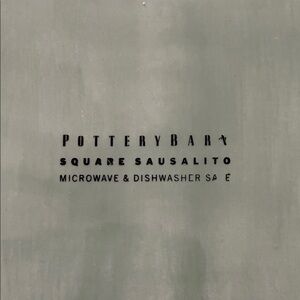 Pottery Barn Square 9 1/4 inch Plate in Green